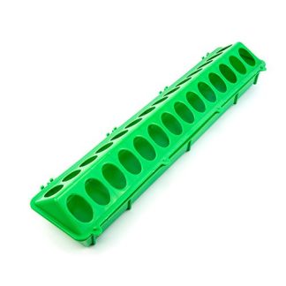 Plastic Feed Trough - 28 Hole - Green