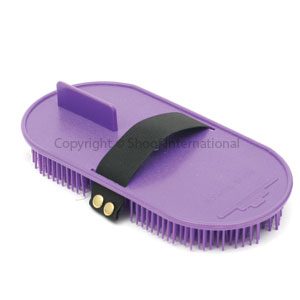 Grooming Brush Plastic w Elastic Strap