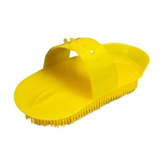 Plastic Massage Curry Comb - Large - Yellow