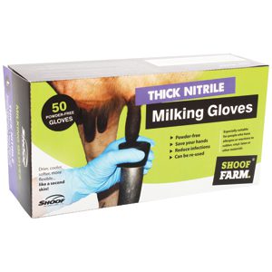 Milking Gloves Thick Nitrile Large/50