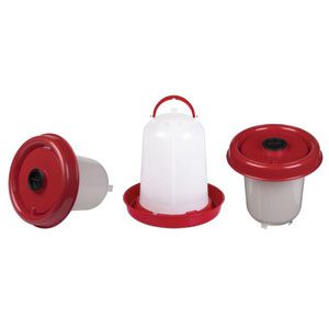 Poultry Drinker Bottom-fill 10L red