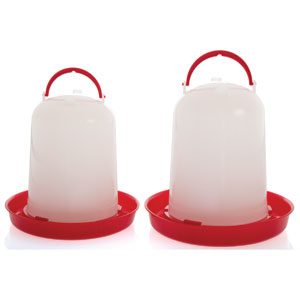 Poultry Drinker Bottom-fill 8L red