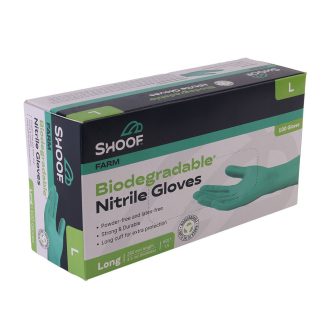 Shoof Farm Bio Gloves Long 100pk Large