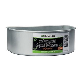 D Feeder with Hooks - Galvanised - 23cm