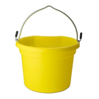 Flat Back Buckets - 8 Litre - Yellow