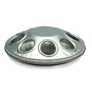 Galvanised Chick Feeder - 8 Hole