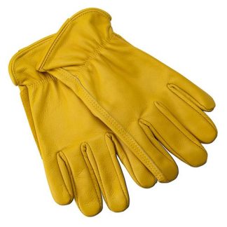 Premium Leather Gloves W Palm Protection - Small