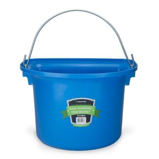 Rail Hanging Feed Bucket 12 Litre - Blue
