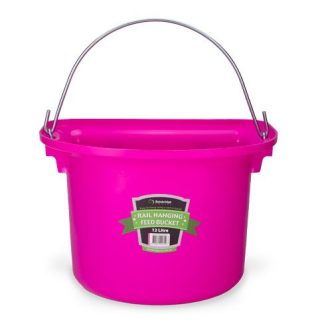 Rail Hanging Feed Bucket 12 Litre - Hot Pink