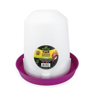 Poultry Drinker Siphon Straight - 5L - Purple