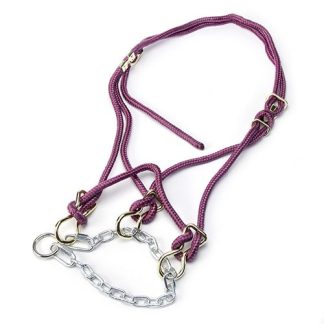 Hackamore Halter Bull - Maroon