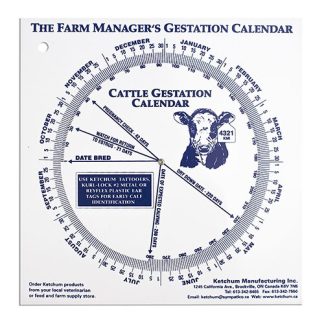 Gestation Calendar - Cow