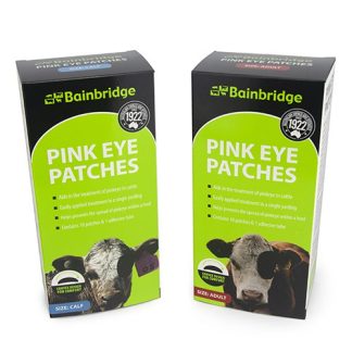 Pink Eye Patches - 10 Pack with Adhesive - Calf