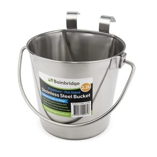 Stainless Steel Bucket - Flat Sided (2.25 Litre)