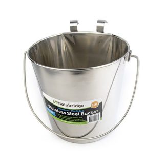 Stainless Steel Bucket - Flat Sided (6.8 Litre)