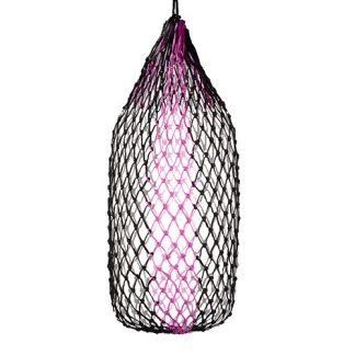 Hay Net Slow Feeder - 112cm - 5cm - Black/Pink