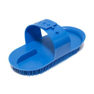 Plastic Massage Curry Comb - Large - Blue