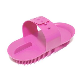 Plastic Massage Curry Comb - Large - Pink