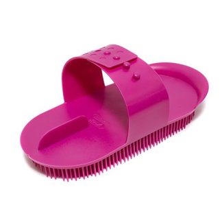 Plastic Massage Curry Comb - Junior - Pink