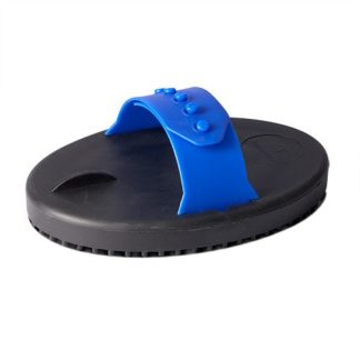 Rubber Curry Comb - Large - Blue