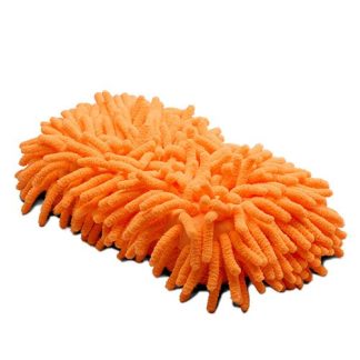 Microfibre Sponge With Fingers - Orange