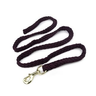 Rope Lead with Brass Snap 2m - Purple