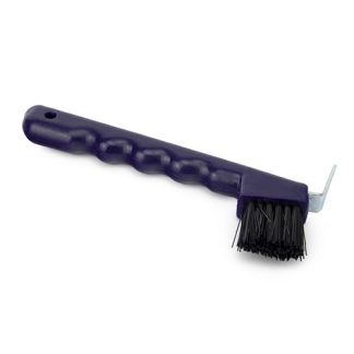 Hoof Pick With Brush - Purple