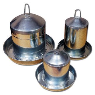 Stainless Steel Poultry Drinker - 9 Litre