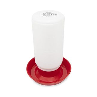 Poultry Drinker - Straight - 1 Litre - Red