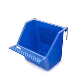 Coop Cups Plastic with Perch - Medium 9cm Blue