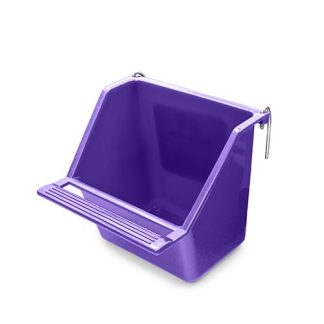 Coop Cups Plastic with Perch - Medium 9cm Purple