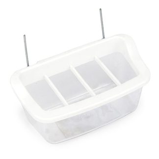 Plastic Bird Feeder with Dividers 9cm