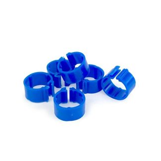Poultry Leg Rings 21mm - Blue (24)