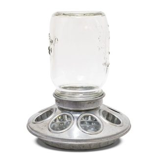 1kg Feeder Galv. Base w/Glass Mason Top