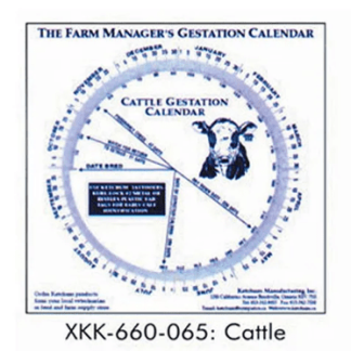 Gestation Calendar - Lamb