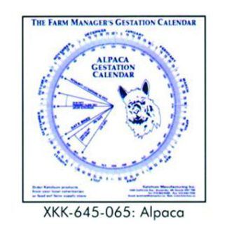 Gestation Calendar - Alpaca